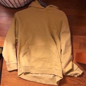 Washed out yellow brandy hoodie one size fits all